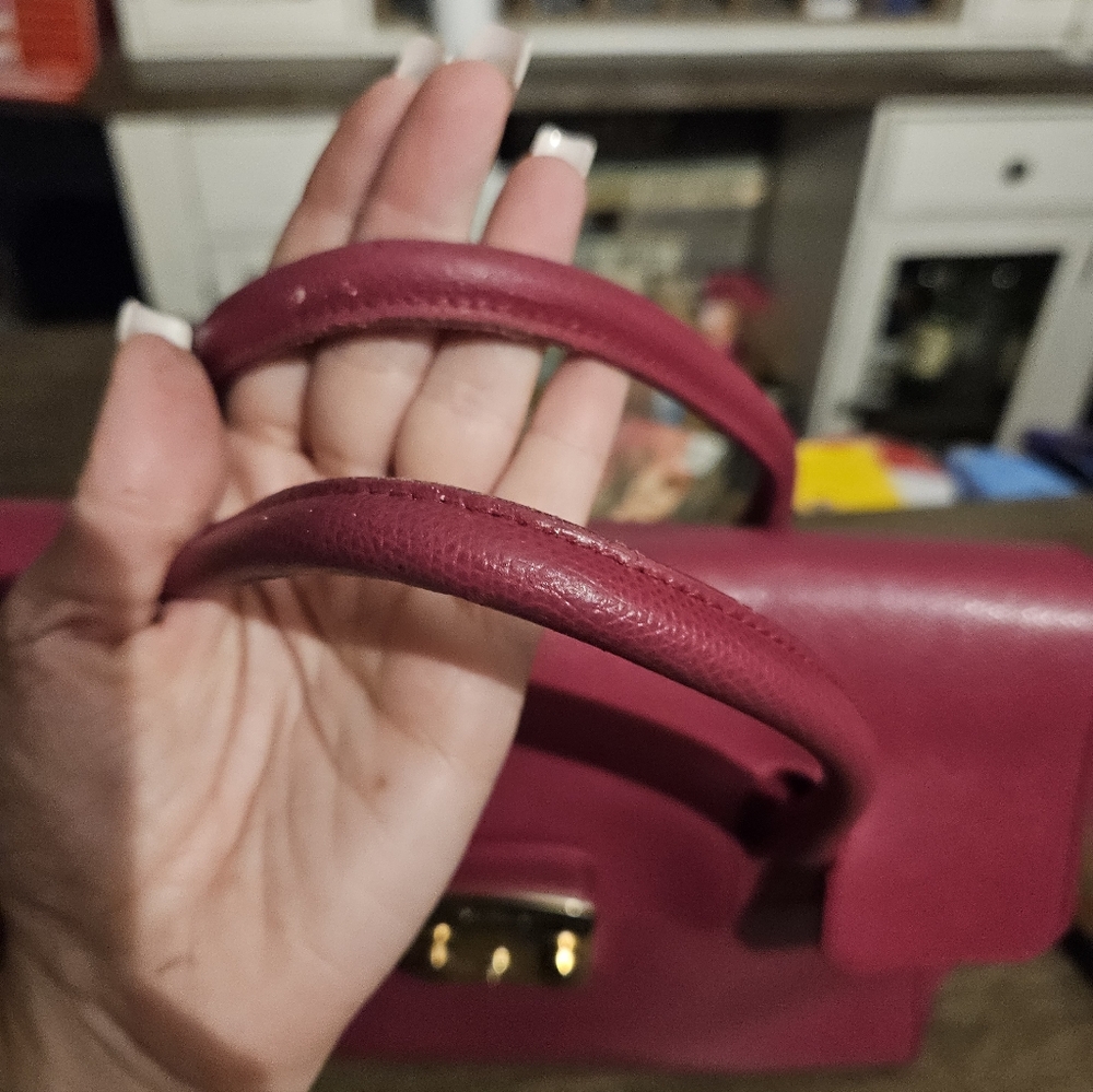Furla Fuchsia Leather Metropolis Tote - Picture 3 of 12
